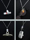 Snake Pendant Necklace - Zinc Alloy, Fashionable Chain Jewelry, With Clamp Function, Can Clamp Glasses, Lighters And Other Small Items
