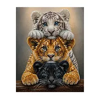 Three Cats - Pearls Painting