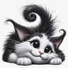 Lying Cat-11CT Stamped/Counted Cross Stitch 40*40cm/15.75*15.75in tapestrymarket
