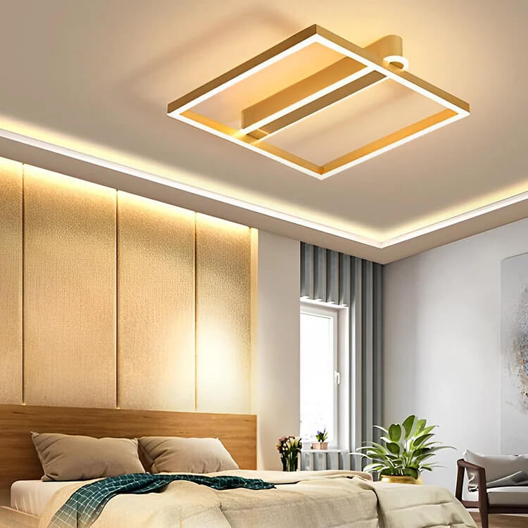 Square Double Frame LED Nordic Ceiling Light
