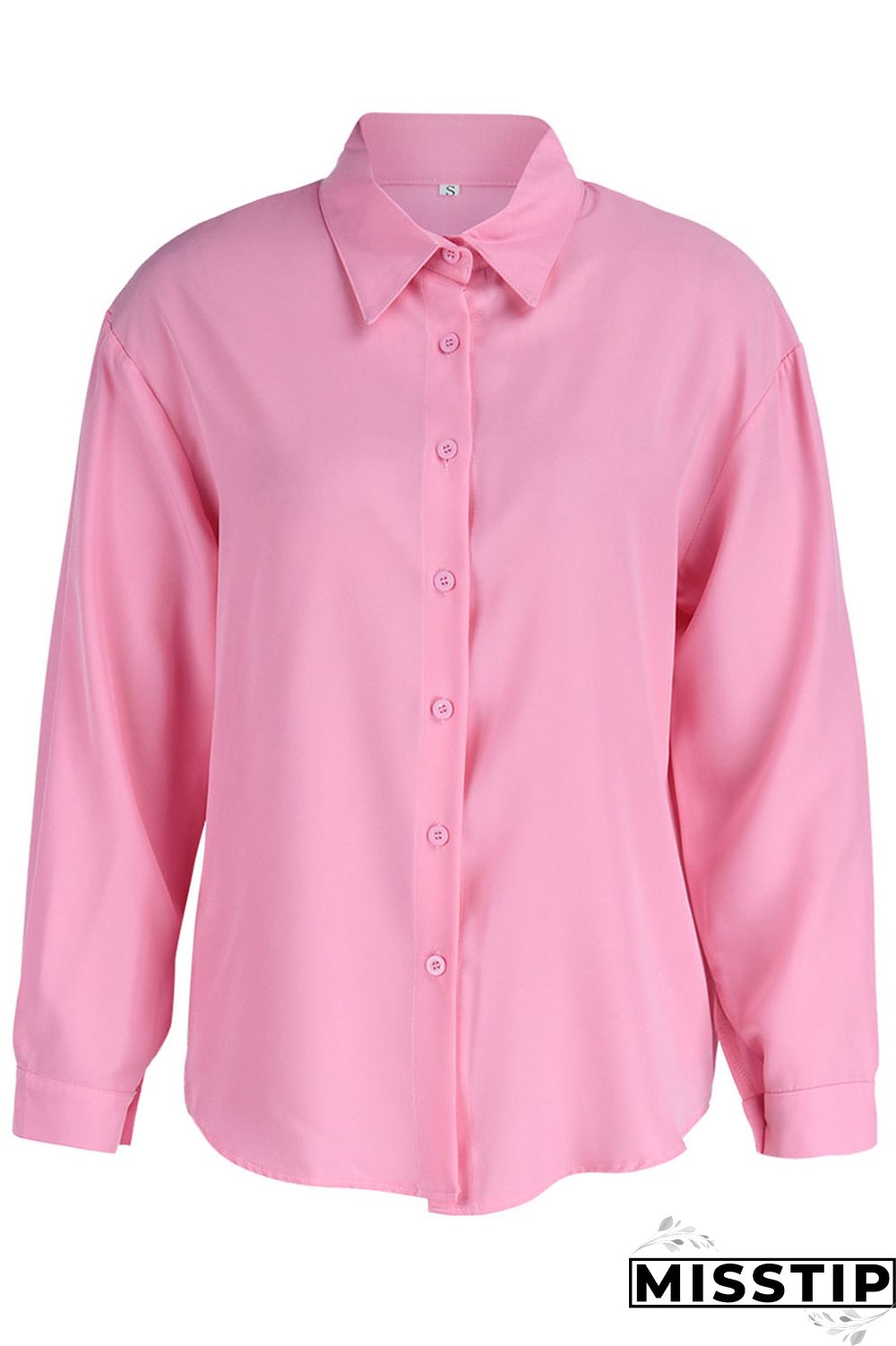 Green Casual Solid Patchwork Buckle Turndown Collar Tops