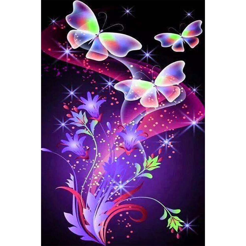 

Butterfly - Round Drill Diamond Painting - 40*30CM, 501 Original