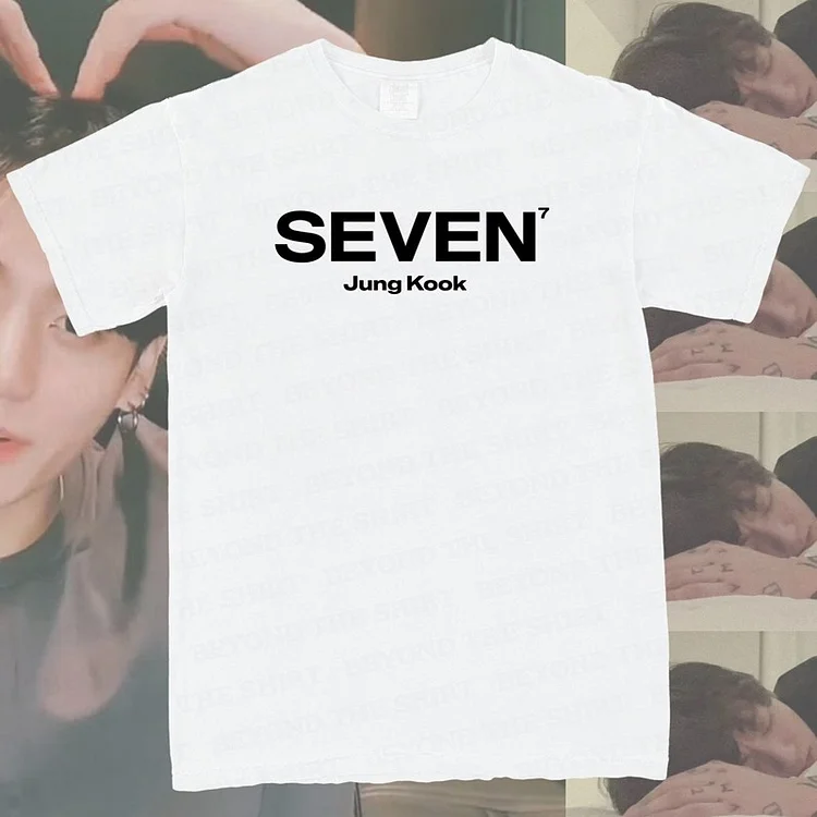 BTS Jungkook Solo Single SEVEN Logo T-shirt