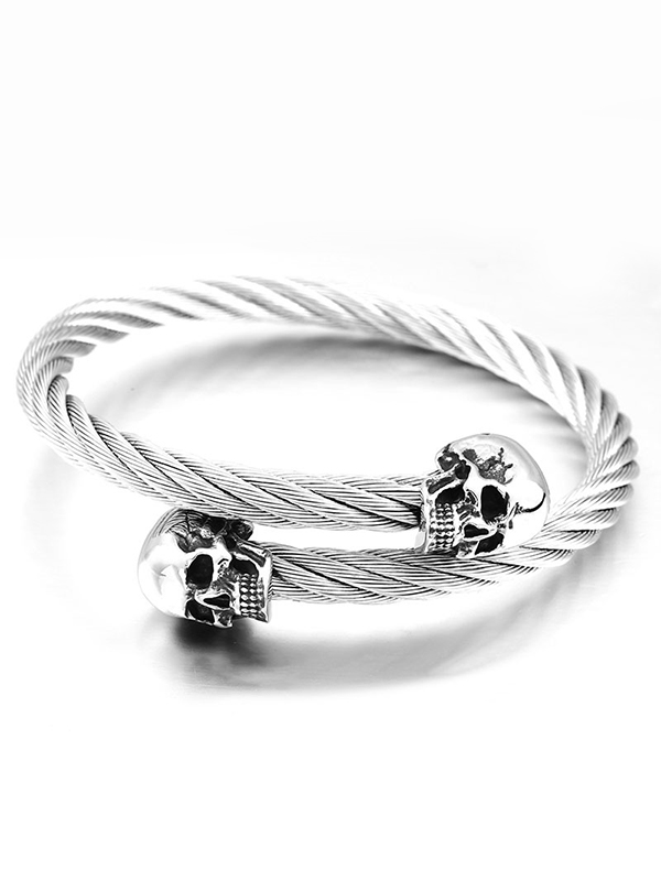 Men's Vintage Skull Adjustable Bracelet