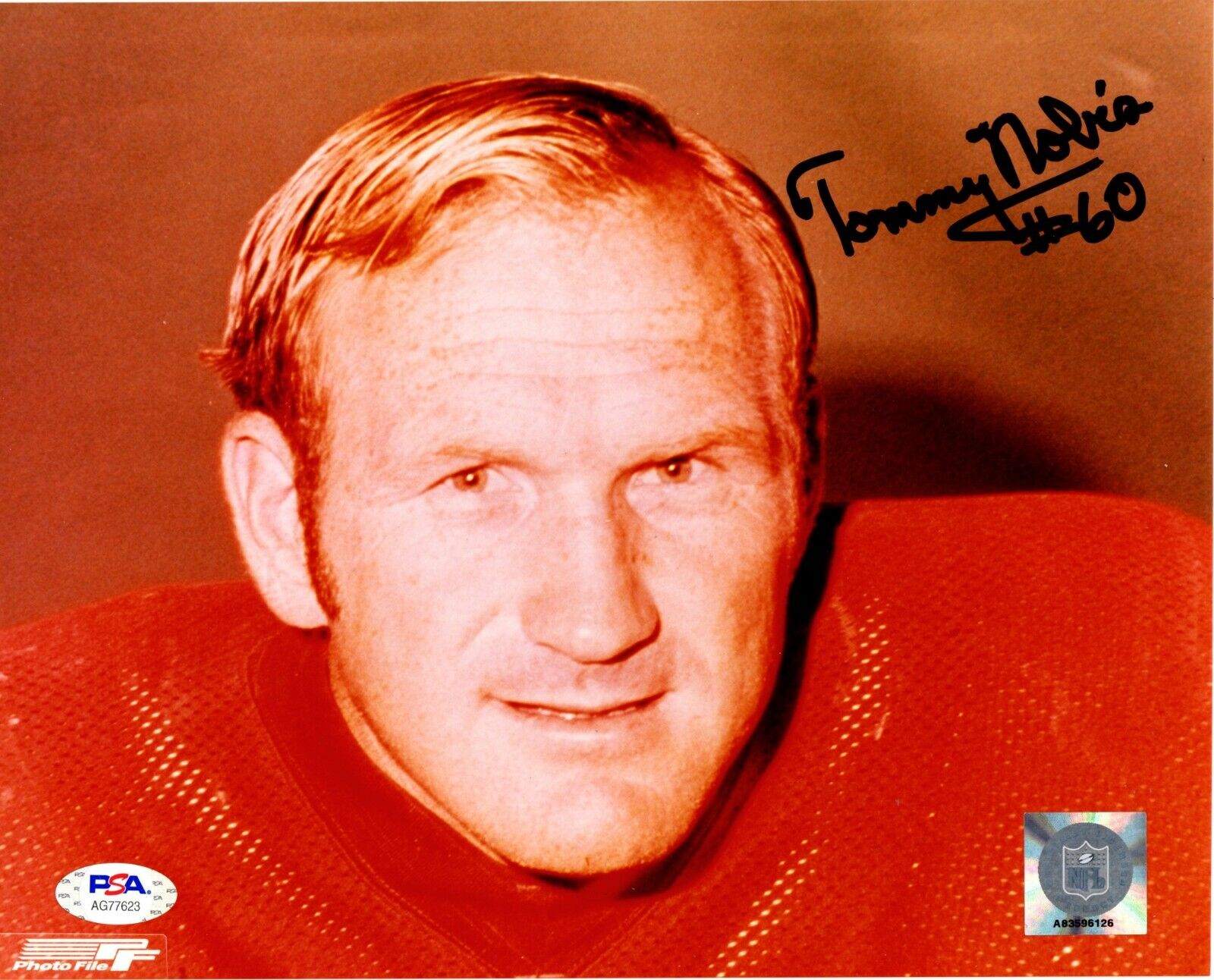 Tommy Nobis autographed signed 8x10 Photo Poster painting NFL Atlanta Falcons PSA COA