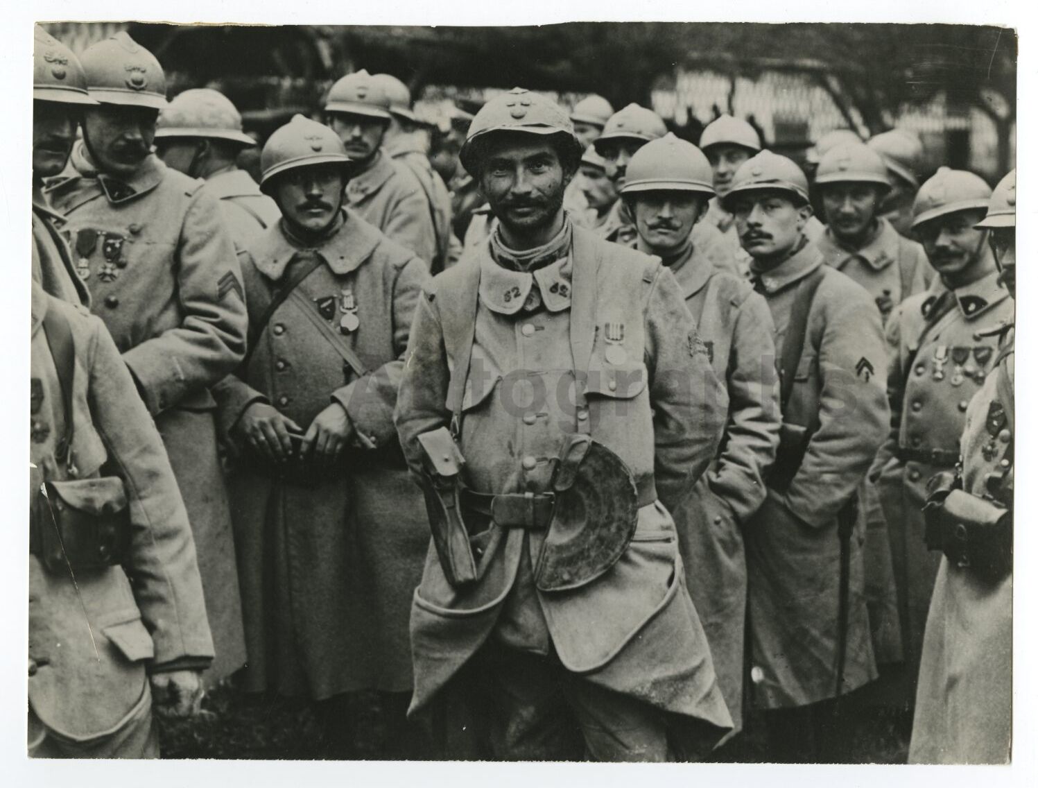 World War I - Vintage Publication Photo Poster paintinggraph - French Soldiers