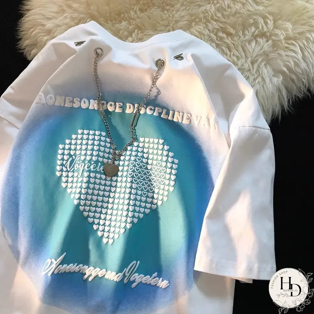 Unisex Heart Oversized T-Shirt