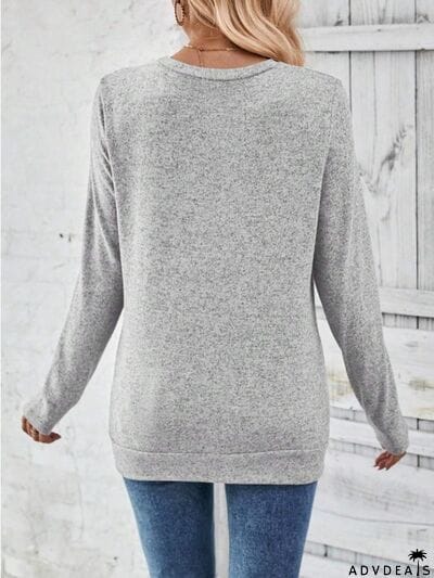 Round Neck Long Sleeve T-Shirt