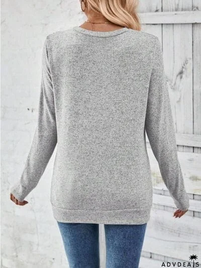Round Neck Long Sleeve T-Shirt