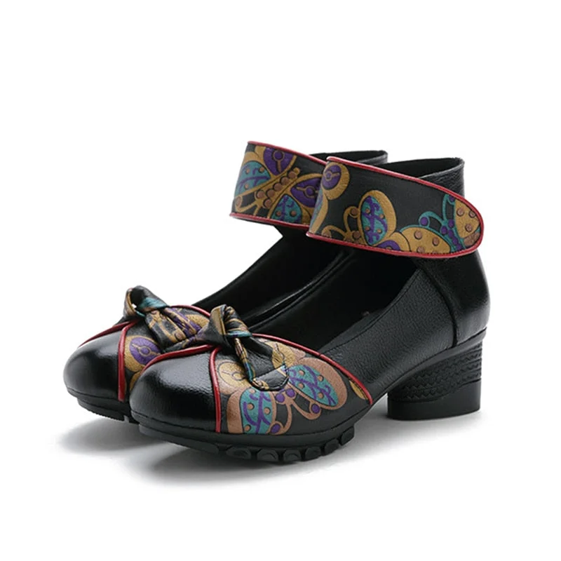 GKTINOO 2022 Spring Autumn New Retro Genuine Leather Platform Shoes Women's Pumps High Heel Soft Bottom Shoes Women Designers