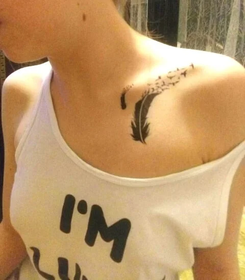 Waterproof Temporary Tattoo Sticker mandala henna bird feather body art tatto flash tatoo fake tattoos for girl women men 4