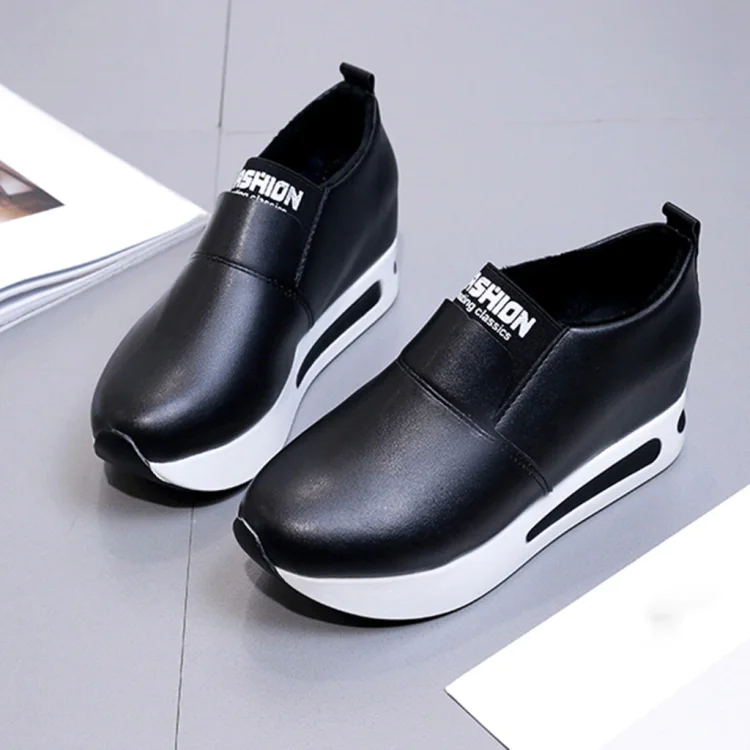 Dubeyi Women Shoes Slip-On Thick Platform Shoes Woman Casual Ladies Sport Flats Wedges Sneakers Zapatos 2019 Mujer Plus Size