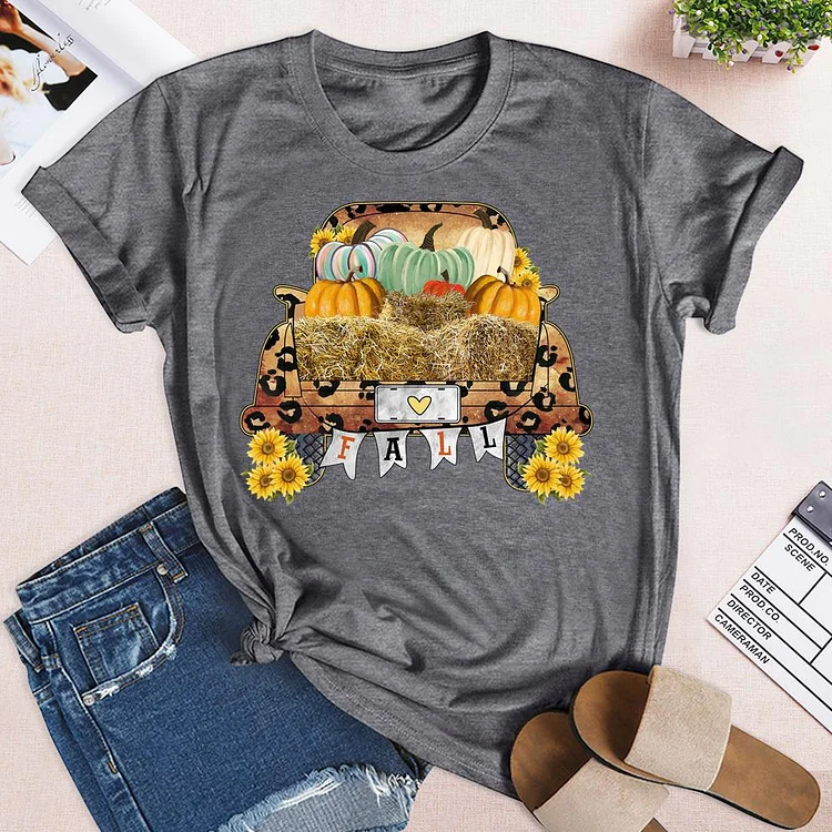 Fall Truck Yall T-Shirt-05518-Annaletters