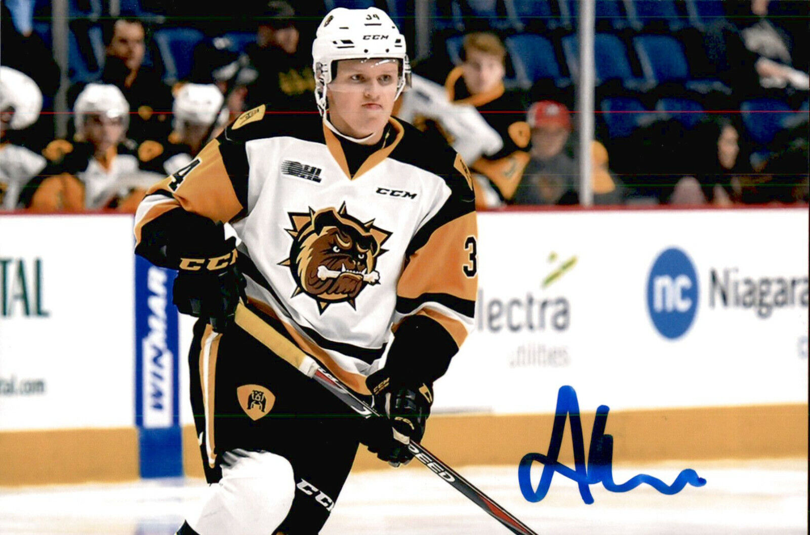 Arthur Kaliyev SIGNED 4x6 Photo Poster painting HAMILTON BULLDOGS / LOS ANGELES KINGS #4