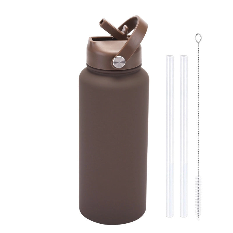 Casual Solid Color Stainless Steel Thermos Cup
