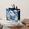Porte-stylo diamant hibou-acrylique
