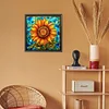 Diamond Painting-DIY Full Round Drill Stained Glass Sunflower