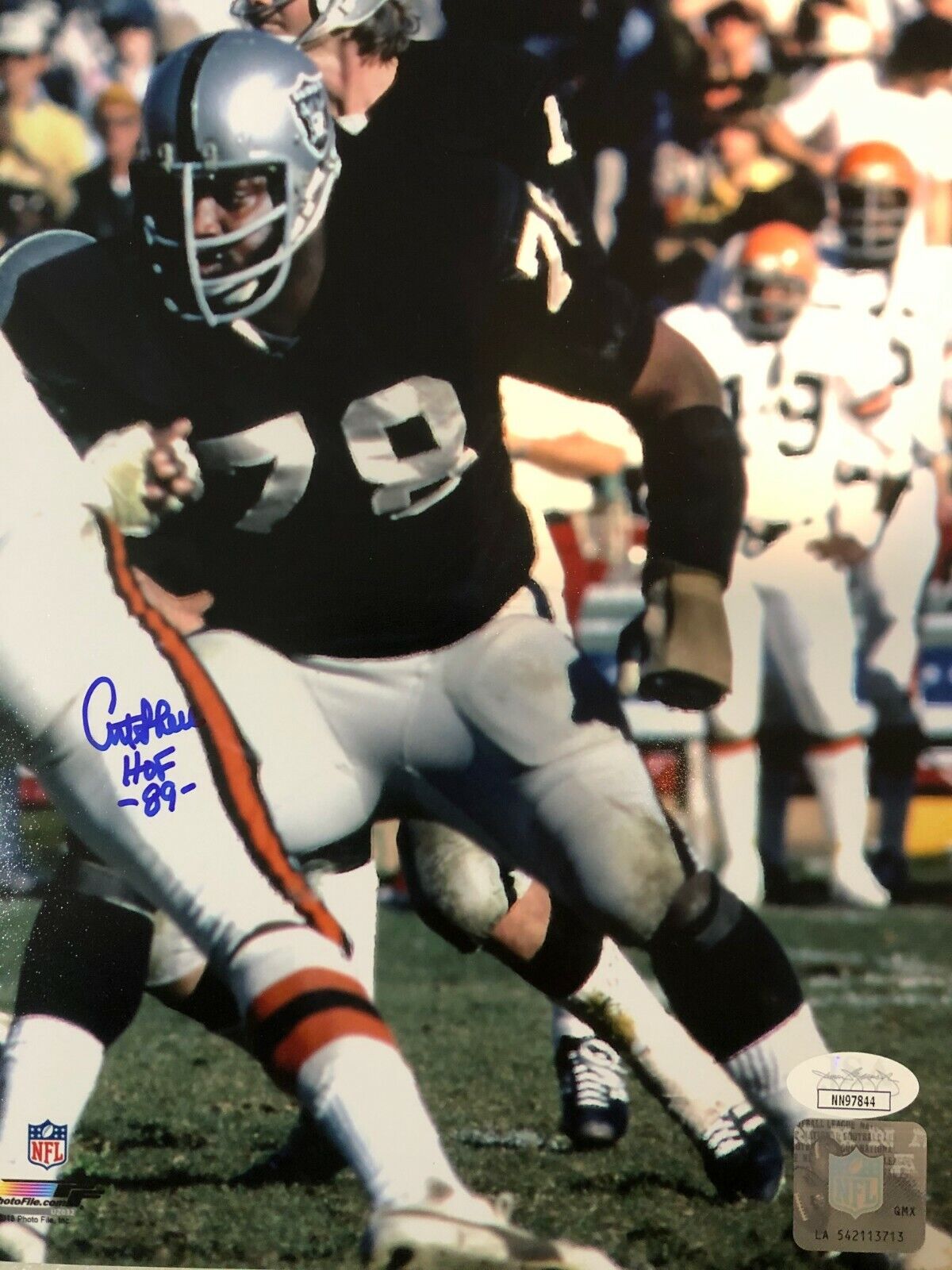 Autographed Art Shell HoF Oakland Raiders 8x10 Photo Poster painting with JSA COA