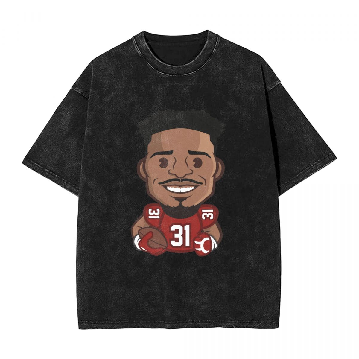 San Francisco 49ers Raheem Mostert Emoji Vintage Oversized T-Shirt Men's