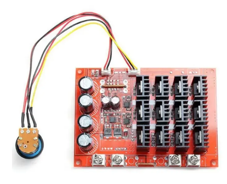 DC 10-50V 60A Motor Speed Controller board HHO PWM RC 12V 24V 48V 3000W DC brush motor governor power supply module