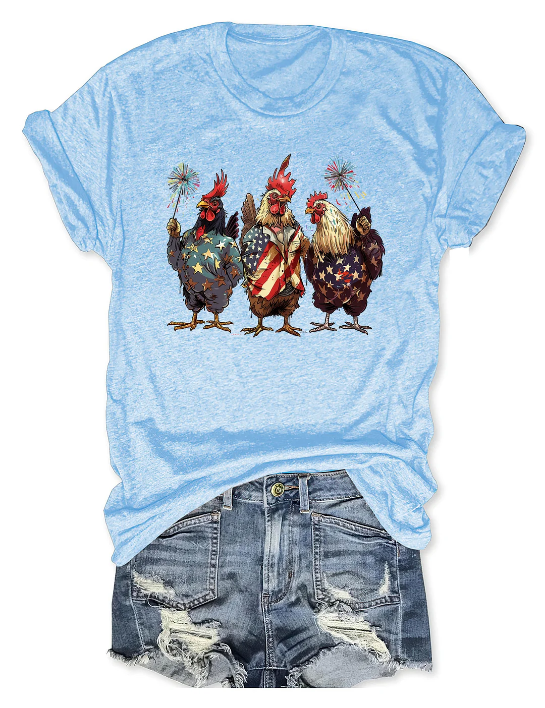 USA Chicken 4th Of July T-shirt