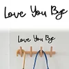Love You Bye Wood Sign Wall Art Express Love and Warm for Your Family Lovers