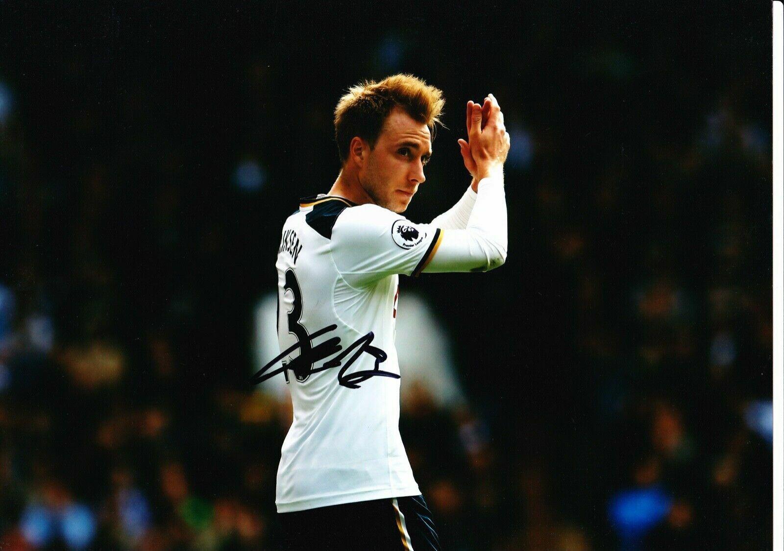 Christian Eriksen Signed 12X8 Photo Poster painting SPURS Tottenham Hotspur AFTAL COA (1480)