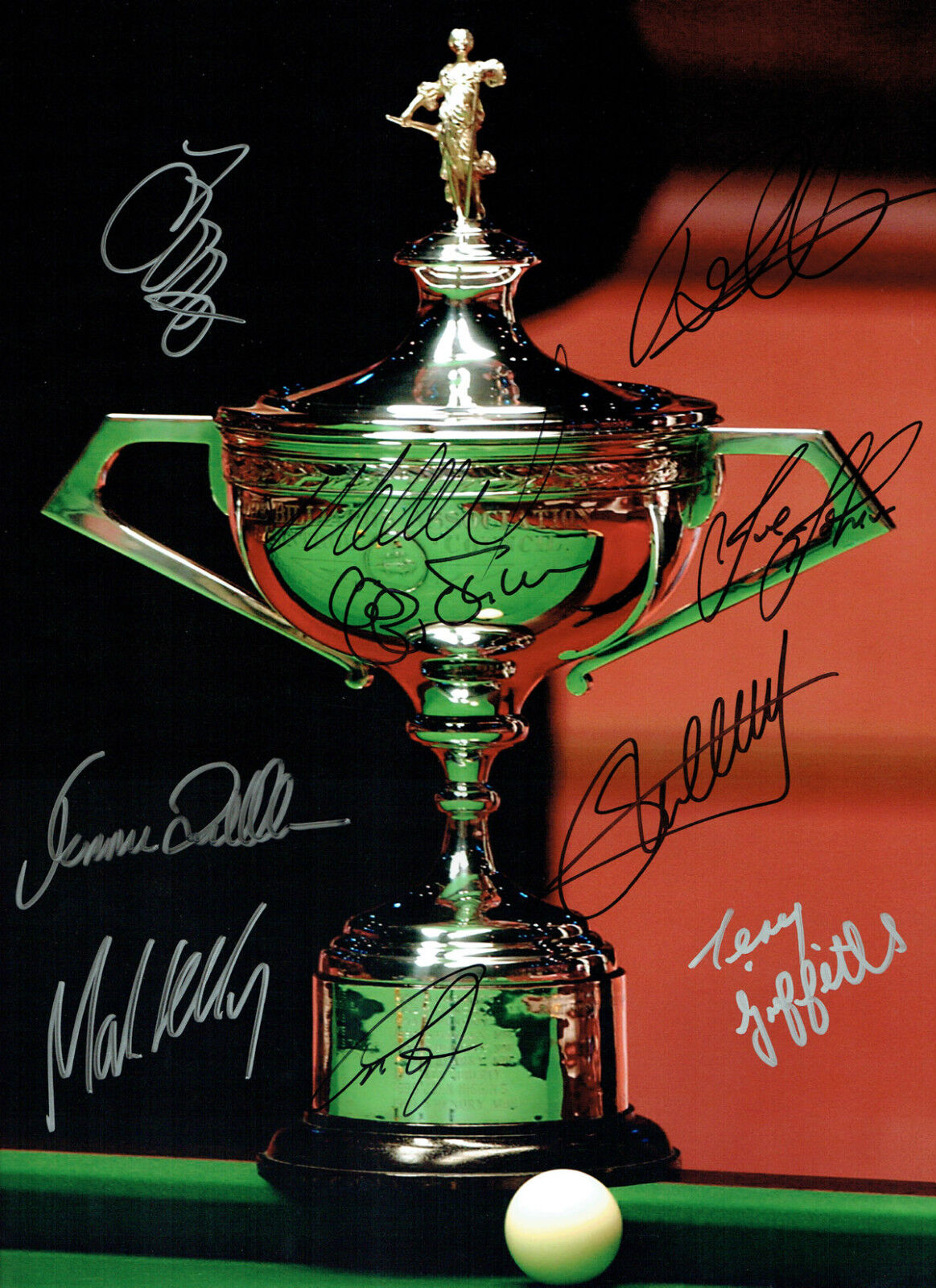 Ronnie O'SULLIVAN Multi Signed Champions Autograph 16x12 SNOOKER Photo Poster painting AFTAL COA