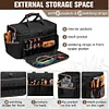 17 Inch Large Tool Bag Organizer with 20 Pockets Waterproof Heavy Duty Tool Bags