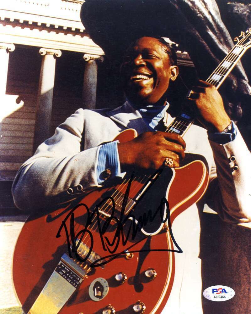 Bb King PSA DNA Coa Signed 8x10 Photo Poster painting Autograph