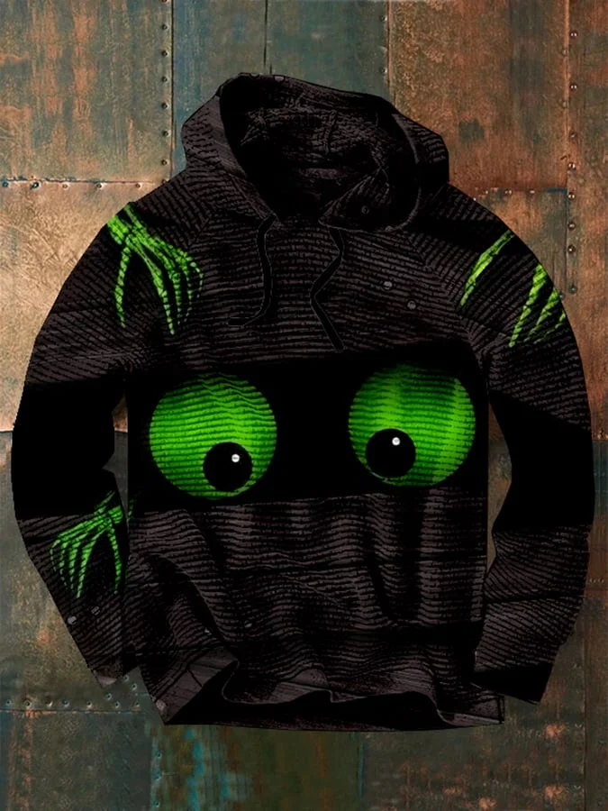 Waffle Halloween Print Hoodie