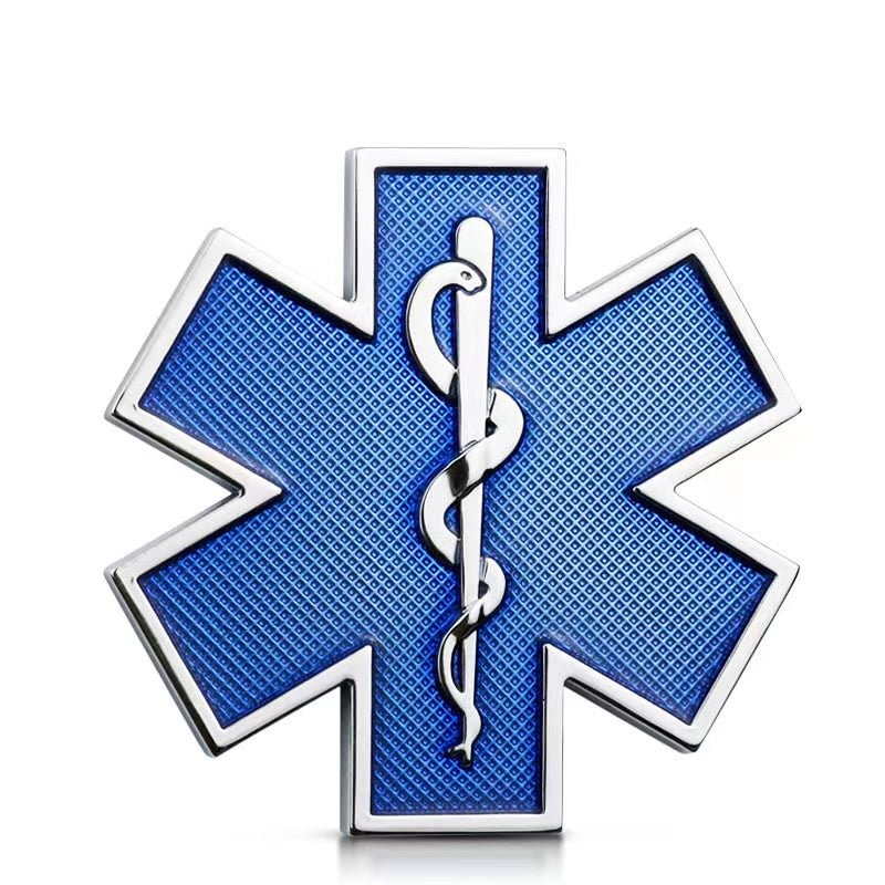 Emergency Medical Services Metal Car Emblem