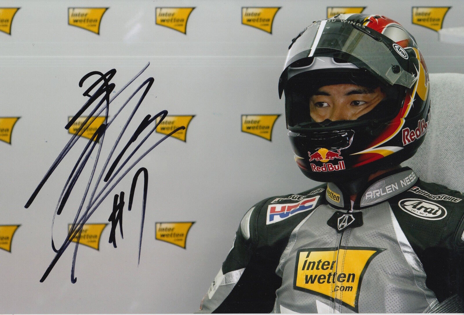 Hiroshi Aoyama Hand Signed 12x8 Photo Poster painting MotoGP.