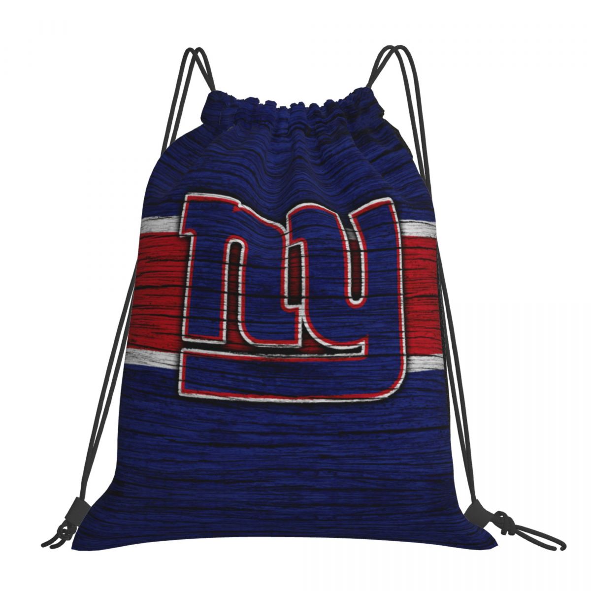 New York Giants Wooden Texture Drawstring Bags for School Gym