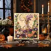 Halloween Bead Art DIY Pearl Painting Kit with Frame 20x20cm(medicine)