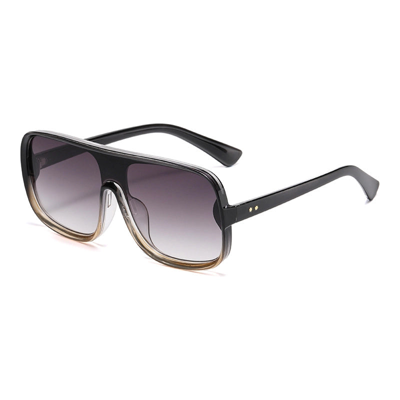 Casual Elegant Minimalist Solid Color Ac Special-Shaped Mirror Full Frame Women’s Sunglasses