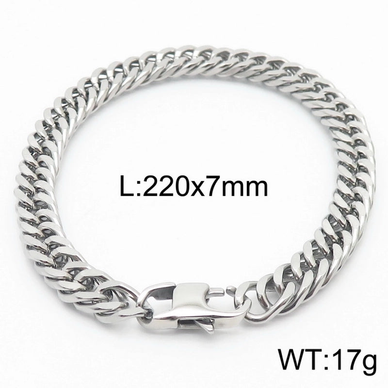 Minimalist Solid Color Titanium Steel Unisex Bracelets
