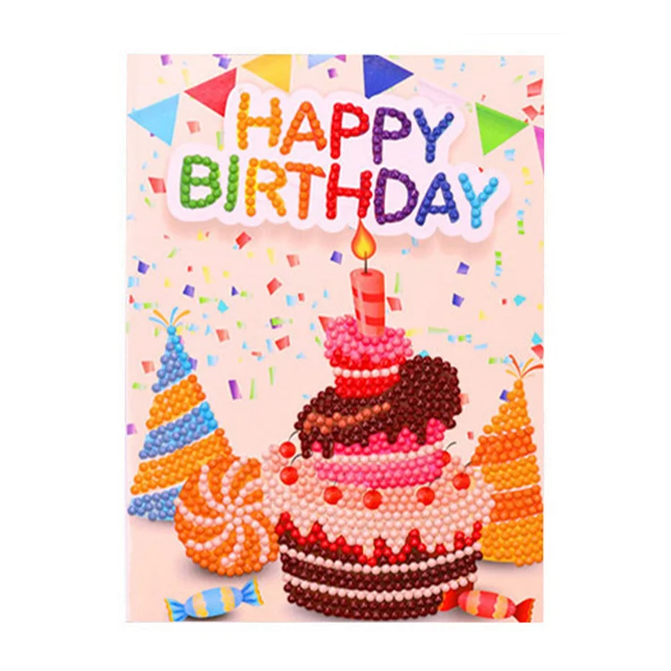 【Greeting Card】DIY Diamond Art Cards Handmade Birthday 5D Diamond Painting Kits Christmas Cards gbfke