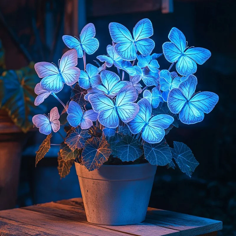 Moonlight Butterfly Begonia - Blue Neon