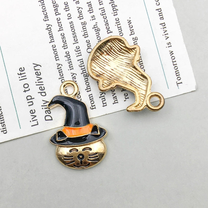 27 Models Per Model 1, 27/Pack 12*16mm 15 * 19mm 16*24mm Zinc Alloy Pumpkin Cat Candy Pendant Jewelry Accessories