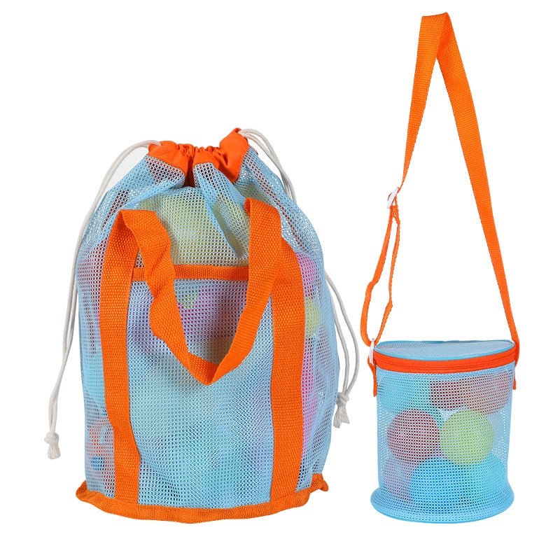 New Color Matching Children’s Toy Bag Shell Storage Bag Travel Beach Bag Hollow Transparent Beach Bag