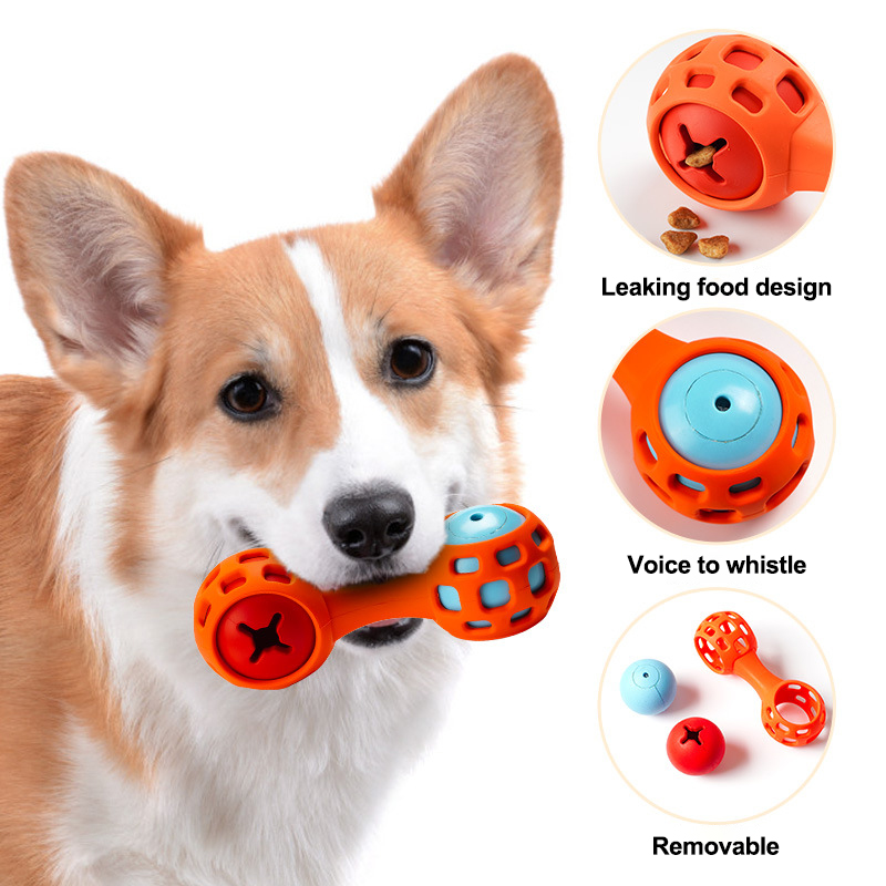 Squeaky Dog Toys Funny Leaking Food Squeeze Interactive Dog Puzzle