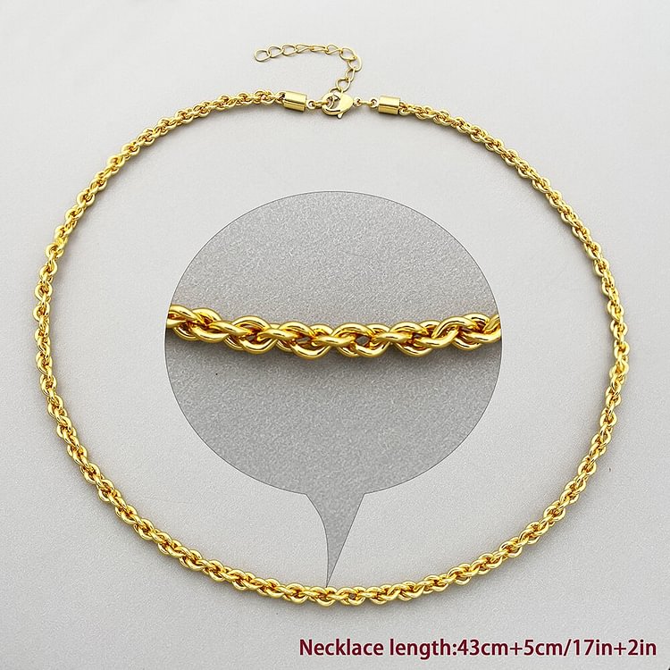 Fashion Jewelry Necklace For Women Rose Gold Color Necklaces