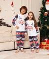 Family Snowman Flower Deer Letters Christmas Parent-child Pajamas