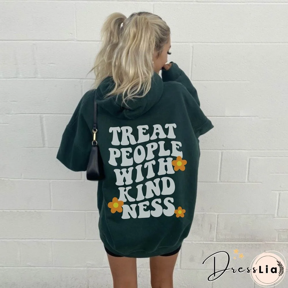 Treat People With Kindness Women's Casual Hoodie