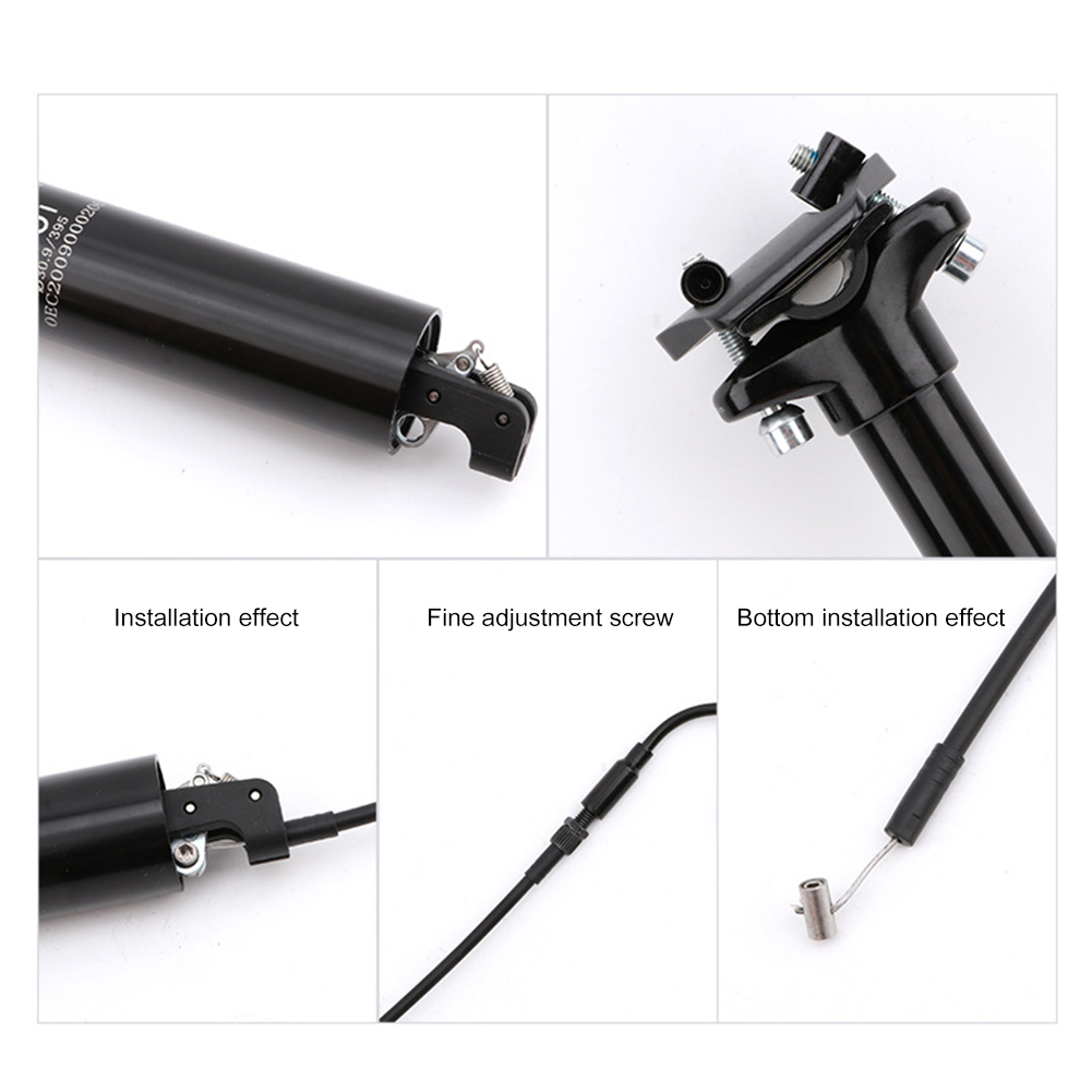 

MTB Bike 31.6/30.9mm Seatpost Dropper Hydraulic Lifting Wire Remote Control, 31.6*395mm, 501 Original
