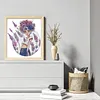 Lavender Girl-14CT Stamped Cross Stitch 28*31cm/11.02*12.2in