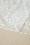 Women's White Plus Size Floral Mesh Long Sleeve Top Cover Up