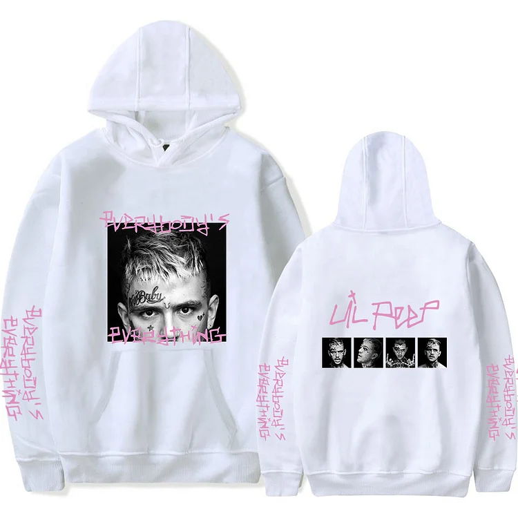 Hip Hop LilPeep Printed Hoodie Pullover Sweatshirt Streetwear at Hiphopee