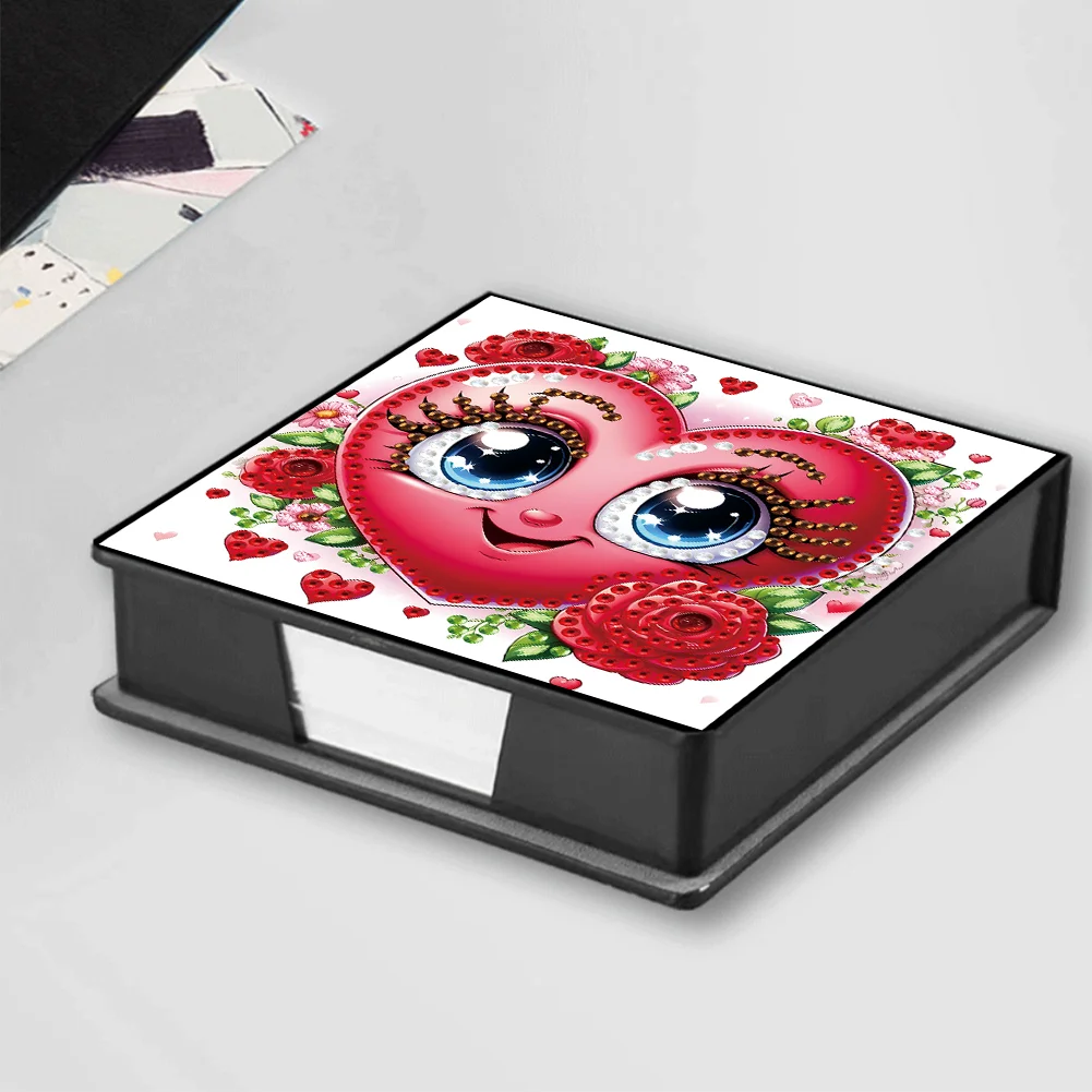PU 5D Diamond Painting Kit Note Box DIY Diamond Art Notepad Box (J)